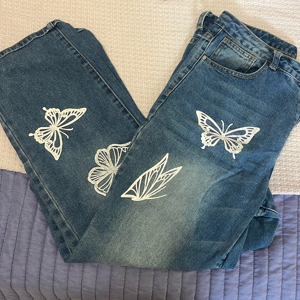 SHEIN Butterfly pants